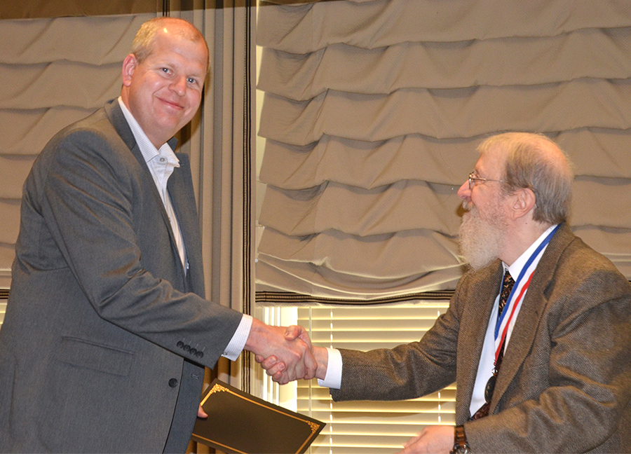Garver’s Aviation Illumination Leader James Schmitt, PE graduating from the Arkansas Engineering Emerging Leaders Program.