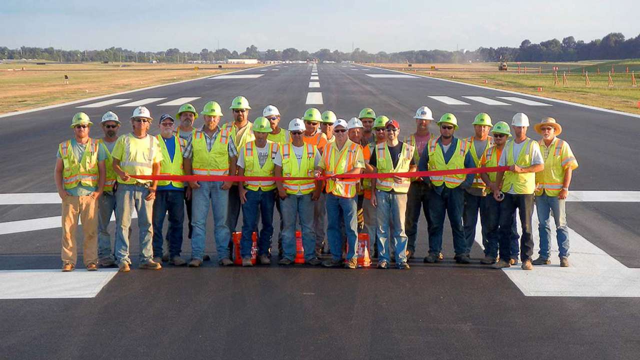 Garver aids Rogers Executive Airport in quick runway rehabilitation