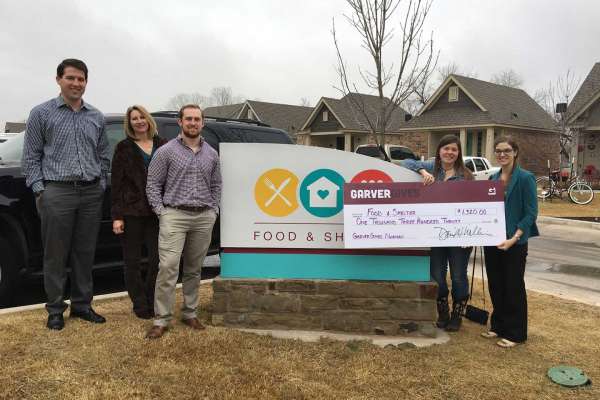 Garver donation aids Oklahoma homeless shelter