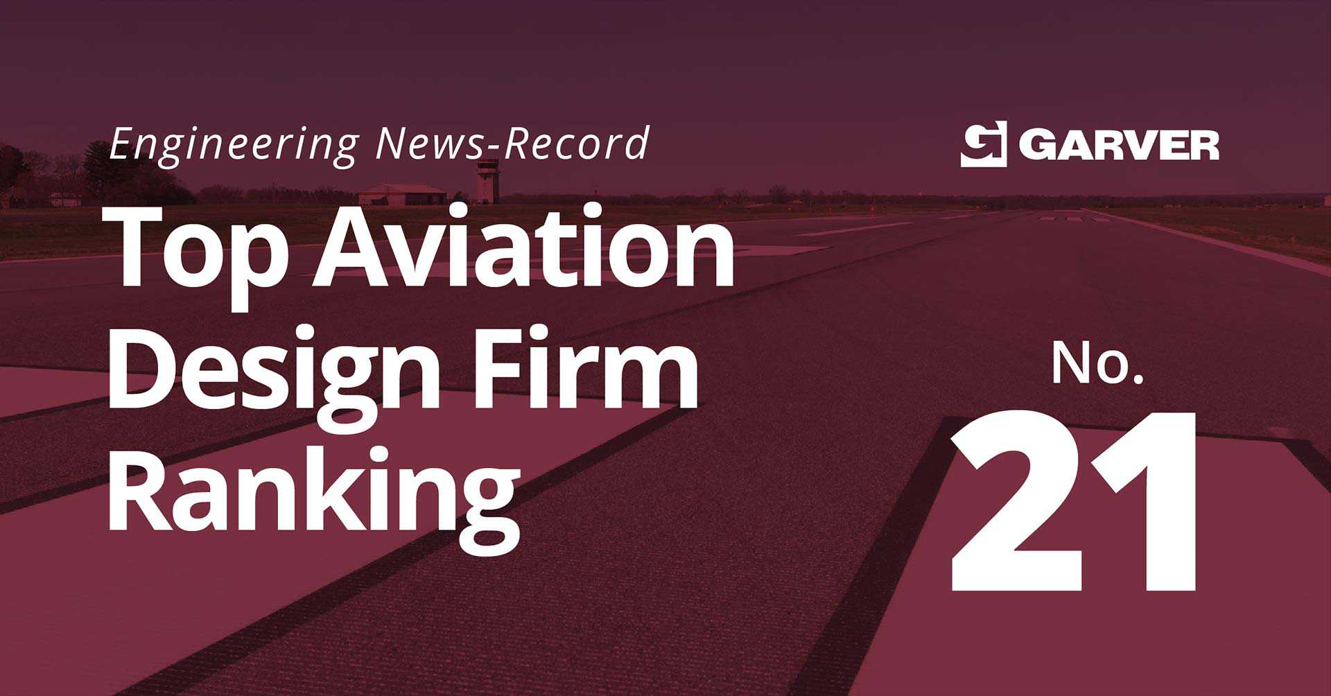 Garver recognized by ENR as leading aviation design firm