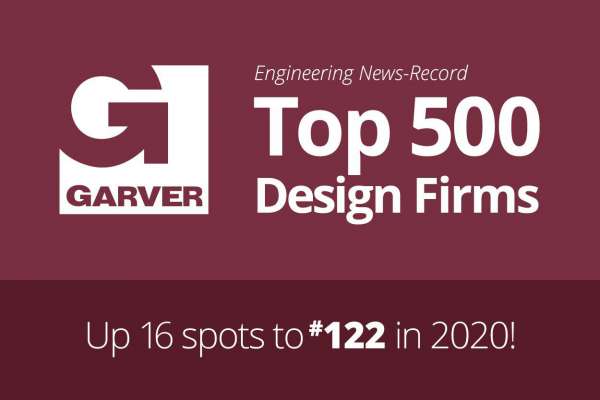 Garver improves to No. 122 on ENR Top 500 Design Firms list