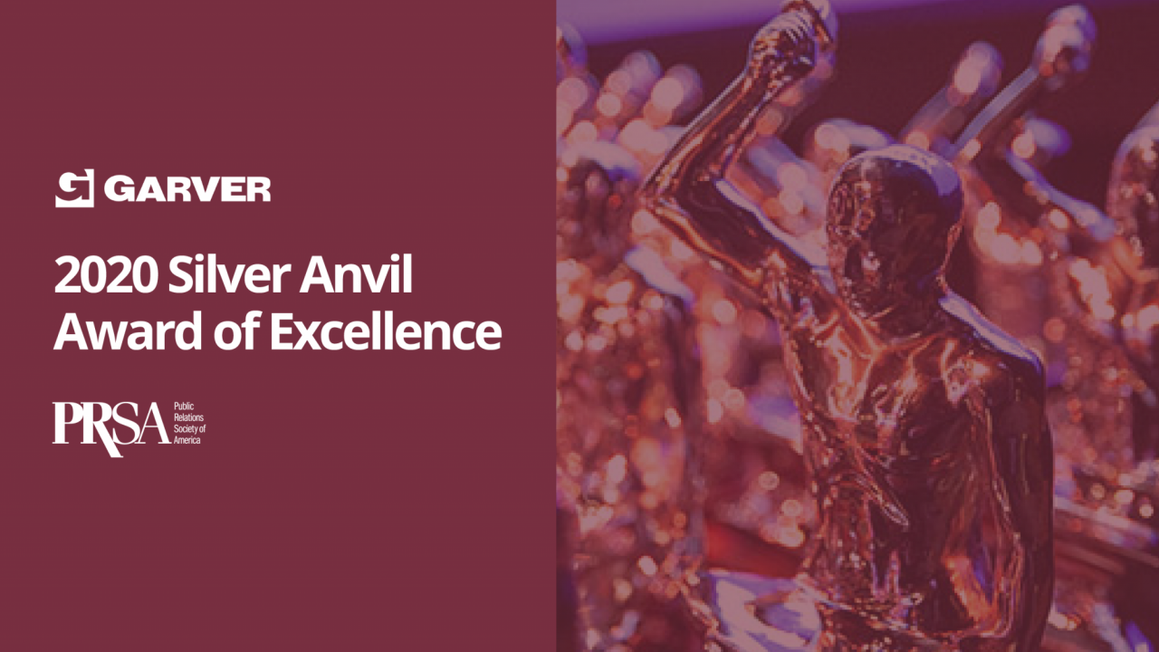 Garver Centennial Campaign Awarded Silver Anvil Award of Excellence