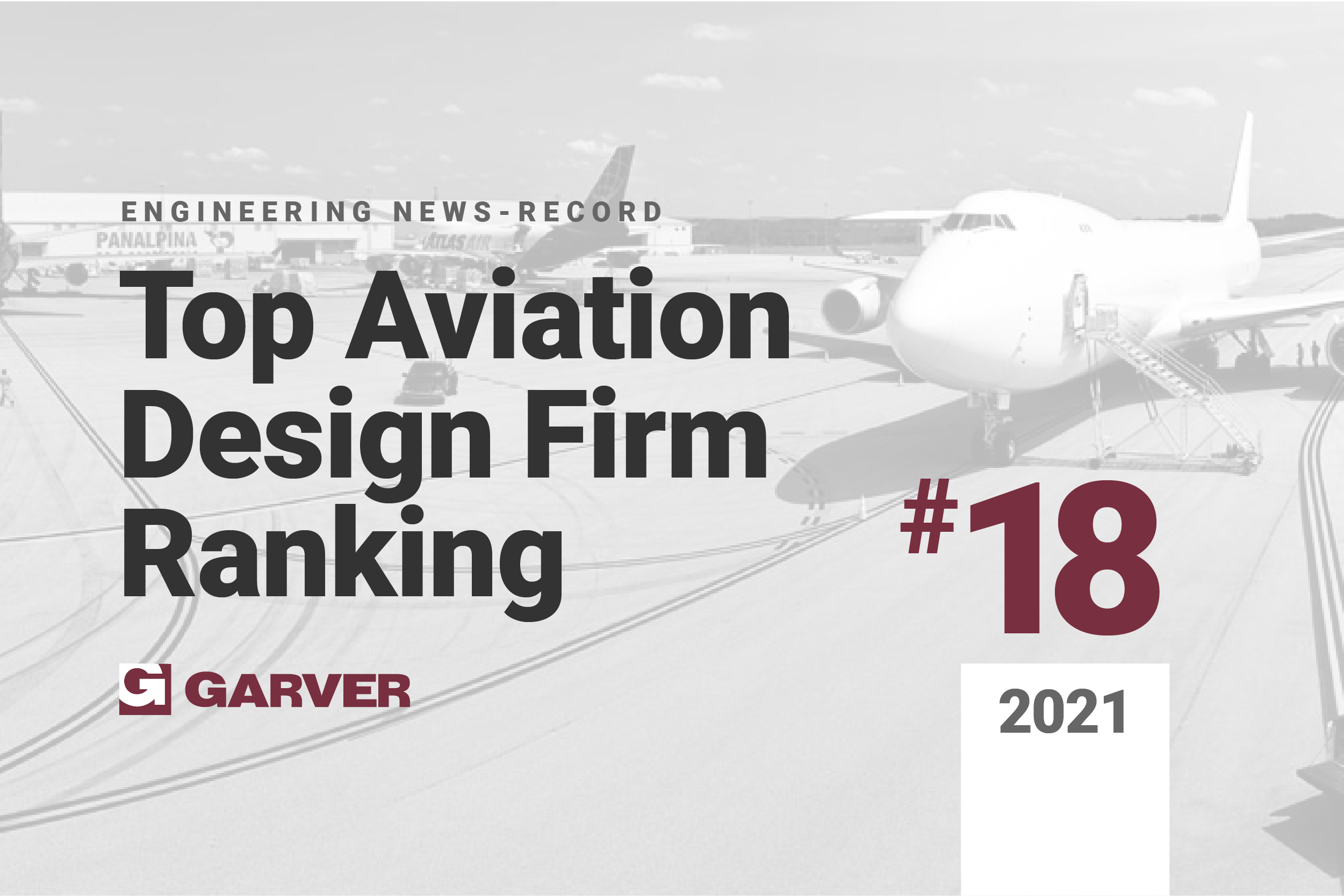 Garver recognized by ENR as a top 20 aviation design firm