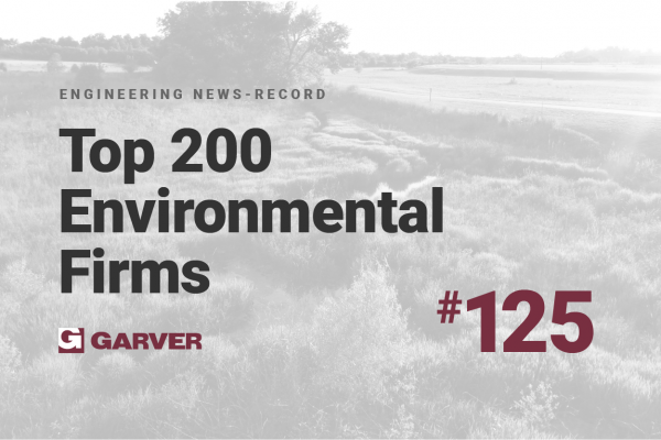 Garver rises to 125 on ENR's annual Top 200 Environmental Firms list