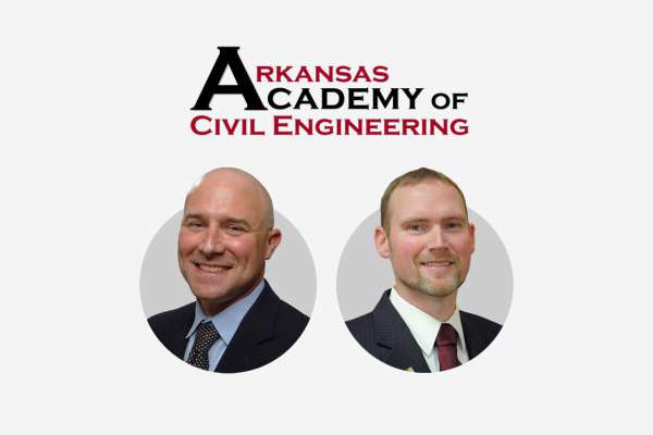 Langhammer, McGarrah inducted into Arkansas Academy of Civil Engineering