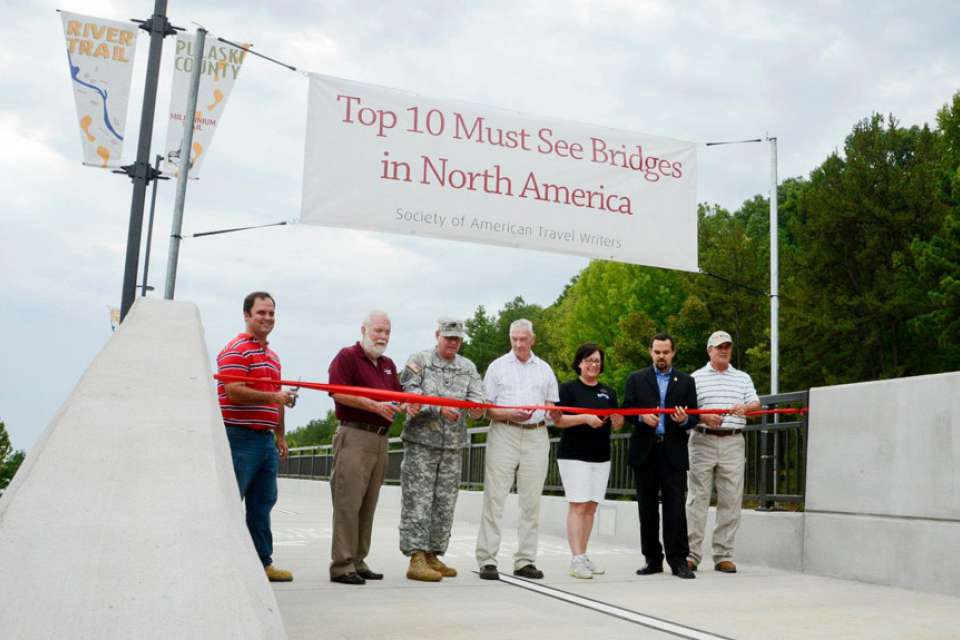 New approach added to iconic pedestrian bridge